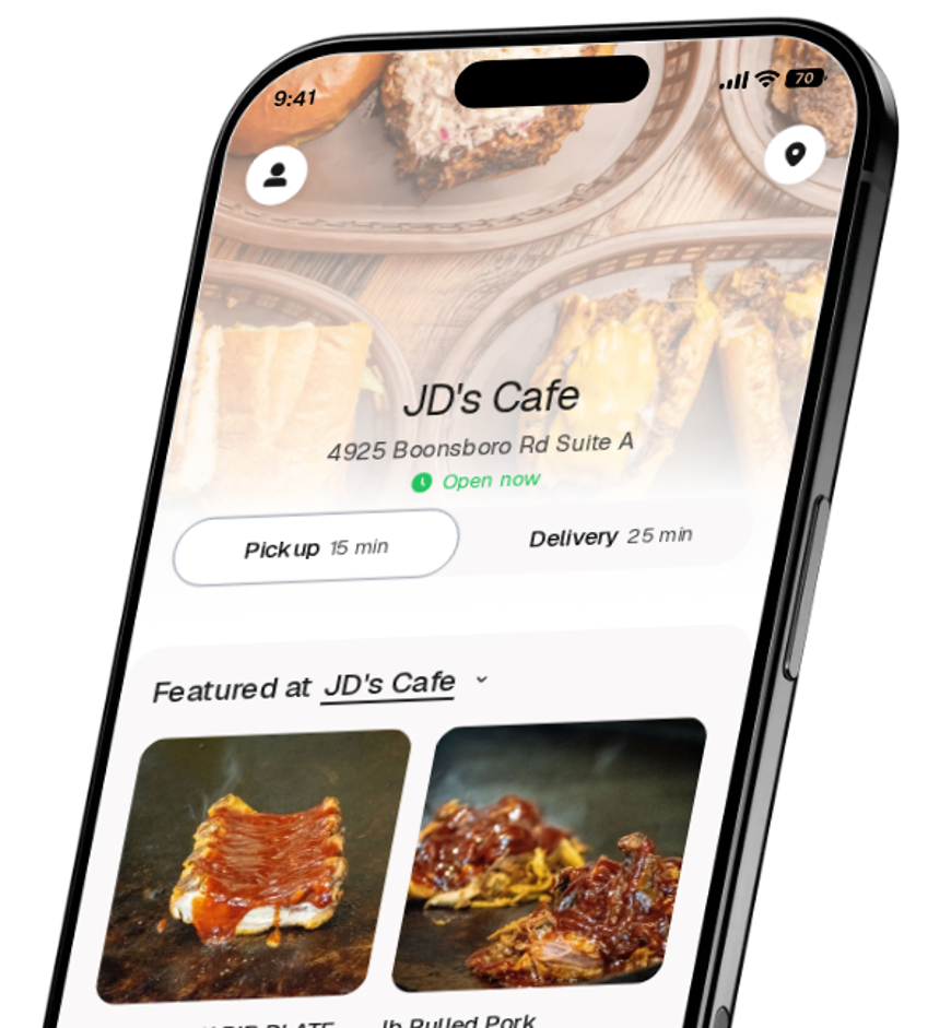 JD's Cafe app preview
